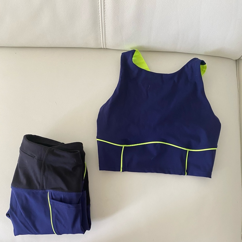 Workout set leggings and sports bra